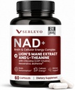 NAD+ Supplement 300mg - 2X More Absorption - with Lions Mane & L theanine