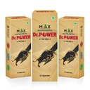 Max Ayurveda Dr. Power Capsules for Men | 100% Ayurvedic & GMP Certified | Stamina, Power and Energy Booster | Pack of 3 (2 Capsules Each)