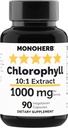 MONOHERB Chlorophyll Extract 1000 mg - 90 Vegetarian Capsules