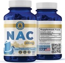 NAC Capsules – 600mg N-Acetyl L-Cysteine | Vegan, Non-GMO | Supports Antioxidant Production, Liver Health & Immune Function | 120 Capsules