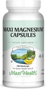 Magnesium Capsules - Energy Production - Muscle & Nerve Health - Bone Support - Magnesium Supplement from Magnesium Oxide, Magnesium Glycinate Chelate and Magnesium Citrate - 180 Count by Maxi Health