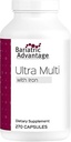 Bariatric Advantage Ultra Multivitamin with Iron - Ultra Multi with Iron - Capsule Format Multivitamin - Provides Full Complex of B Vitamins - with Vitamin C, Chromium & More - 270 Capsules