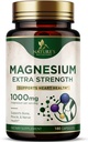 Magnesium Mineral Supplement 1000 mg - High Potency Magnesium Citrate for Bone, Heart Health, Nerves & Muscle Support, Nature's Magnesium Complex for Whole Body Support, Bottled in USA - 180 Capsules