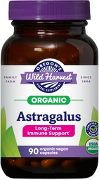 Oregon's Wild Harvest, Certified Organic Astragalus Capsules for Immunity Support, 1125 MGS, 90 Count