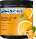KEY NUTRIENTS Multivitamin Electrolytes Powder No Sugar - Tangy Orange Electrolyte Powder - Endurance & Energy Supplement - Hydration Powder - No Calories - 90 Servings - Made in USA