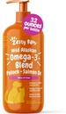 Zesty Paws Wild Alaskan Omega-3 Blend Pollock + Salmon Oil for Dogs and Cats- Skin and Coat Support, Omega 3 Supplement for Pets, 32oz