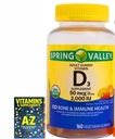 Spring Valley Vegetarian Vitamin D3 Gummies, 2000 IU, 50 mcg, 160 Ct+Better Guide Vitamins Supplements Book Free Include (Cannot Sold Separately)