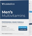 VitaMedica Men’s Multivitamin with Prostate Health Support | Vitamins, Minerals, Omega3s and Saw Palmetto | Box of 30 Easy Daily Packs | Supports Natural Energy and Sleep | Muscle, Joint Health