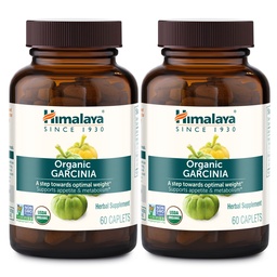 Himalaya Organic Garcinia Cambogia Herbal Supplement, Appetite Support, Lipid Metabolism, Weight Support, USDA Organic, Non-GMO, Vegan, 600 mg, 60 Plant-Based Caplets, 2 Pack