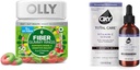 OLLY Fiber Gummy Rings 50ct + Oxy Total Care Hydrating Vitamin C Serum for Digestive Support, Clearer Skin