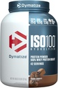 Dymatize ISO100 Hydrolyzed Protein Powder, 100% Whey Isolate Protein, 25g of Protein, 5.5g BCAAs, Gluten Free, Fast Absorbing, Easy Digesting, Gourmet Chocolate, 3 Pound (42 Servings)