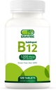 Vitamin B12 1000 mcg, 120 Tablets, Natural Cherry Flavor, Gluten-Free, Non-GMO, Sugar Free, Fast Dissolve