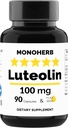 MONOHERB Luteolin 100 mg - 90 Vegetarian Capsules - Made in USA