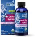 Mommy's Bliss Organic Elderberry Syrup & Immunity Boost With Vitamins, Prebiotics & Echinacea for Kids & Adults 1 yr+, 3 Fl Oz