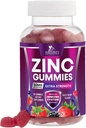Zinc Gummies 50mg - Bone Skin & Immune Support Health Gummy & Premium Antioxidant Chewable for Adults - High Absorption Vegan, Gluten Free Zinc Supplements Vitamin - Tasty Berry Flavor - 60 Gummies