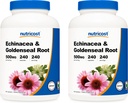 Nutricost Echinacea & Goldenseal Root, 500mg, 240 Capsules (2 Bottles) - Veggie Caps, Non GMO, Gluten Free