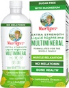 MaryRuth Organics Extra Strength Nighttime Liquid Multimineral | Sugar Free | Calm Magnesium Citrate | NO Melatonin | Calcium Magnesium Zinc | Muscle Relaxation | Lemonade Flavor | Vegan | 32 Serving