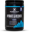 Wilderness Athlete - Hydrate & Recover | Liquid Hydration Powder Electrolyte Drink Mix - Recover Faster with Bcaas - Hydrate Powder with 1000mg of Vitamin C - 30 Serving Tub (Blue Raspberry)