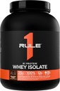 Rule 1 R1 Protein Whey Isolate - with 25g Protein & 6g BCAA Exclusively from Isolated & Hydrolyzed Sources for Workout Recovery (5 Pounds*, Chocolate Fudge)