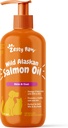 Zesty Paws Wild Alaskan Salmon Oil for Dogs and Cats- Skin and Coat Support, Omega 3 Supplement for Pets, 16oz, Pump Top