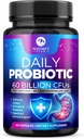 Probiotics 60 Billion CFU - 10 Strains + Digestive Enzymes & Prebiotics - Best Probiotic for Women & Men, Supports Immune, Gut Health, Occasional Constipation, Diarrhea, Gas & Bloating - 60 Capsules