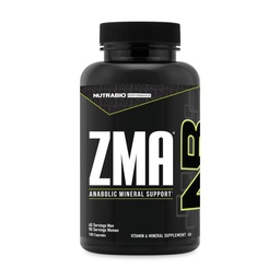NutraBio ZMA Supplements for Men & Women- Zinc Magnesium Supplements to Support Hormone Levels, Peak Performance, Sleep, Muscle Recovery, Immune Health, 180 Ct.
