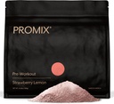 Promix Pre-Workout Powder, Strawberry Lemon – Boosts Focus, Energy & Endurance – With Caffeine, B12, Beta-Alanine & L-Tyrosine – Gluten & Dairy-Free, 10.05 oz