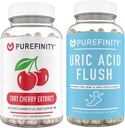 PUREFINITY Uric Acid Flush & Cleanse Capsules + Tart Cherry Extract Capsules