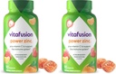 Vitafusion Power Zinc Gummy Vitamins, Strawberry Tangerine Flavored Immune Support (1), 90 Count (Pack of 2)