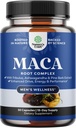 Potent Black Maca Root Capsules for Men - Herbal Wellness Supplement with Siberian Ginseng Ashwagandha and Black Maca Root - Men’s Wellness Supplement to Support General Health - 30 Count