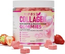 Collagen Peptide Gummies for Women,120 Sugar-Free Hydrolyzed, Extra Strength 2500mg Protein Type I,II,III,V,X with 15000mcg Biotin and Vitamin A B6 B12 C D E for Hair Skin Nail