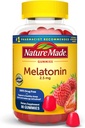 Nature Made Melatonin Gummies 2.5 mg, 100% Drug Free Sleep Aid for Adults, Melatonin Supplement 80 Count, 80 Day Supply