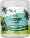 Organic Spirulina Powder - Blue Green Algae Plant-Based Superfood Blend - Antioxidant-Rich with Chlorophyll, Vitamins & Minerals for Cleansing, Energy & Immunity Support - Vegan, Non-GMO - 8 oz