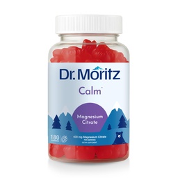 DR. MORITZ Magnesium Citrate Gummies 400 MG Per Serving - 180 Vegan Gummies - Promotes Healthy Relaxation, Muscle, Bone, & Energy Support - Raspberry Flavor, Non-GMO, Gluten Free, Pectin Based