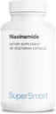 Supersmart - Niacinamide Supplement 2000mg per Day (Nicotinamide) - Flush Free Vitamin B3 Niacin | Non-GMO & Gluten Free - 180 Vegetarian Capsules