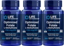 Life Extension Optimized Folate 1700 mcg DFE, 100 Vegetarian Tablets (Pack of 3)