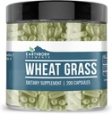 Earthborn Elements Wheat Grass 200 Capsules, Pure & Undiluted, No Additives