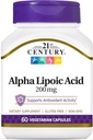 21st Century Healthcare Alpha Lipoic Acid 200 mg, 60 Count Vegetarian Capsules