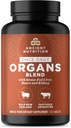 Ancient Nutrition Organ Supplements, Once Daily Grass-Fed and Wild Organ Complex Capsules, Liver, Heart, Kidney Supports Organ, Cognitive, and Immune System Health, 30 Ct