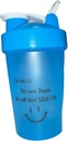 Protein Shaker Bottle, ShakeELITE - 13oz BPA-Free Blender with Secure Leak-Proof Lid & Mixing Ball - Perfect for Gym, Fitness, and On-the-Go Nutrition BLUE