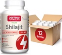Jarrow Formulas Shilajit 250 mg, Dietary Supplement, Shilajit Acid Complex for Cellular Energy Production, 60 Veggie Capsules, 60 Day Supply (Pack of 12)