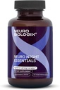 Neuro Night Essentials – Natural Nighttime Support with GABA, Melatonin, Valerian Root, LTheanine, Magnesium & More – Promotes Relaxation, Mood Balance & Rest – 60 Veg Capsules – Made in The USA