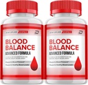Blood Balance Capsules, BloodBalance Advanced Supplement, All Natural Formula to Maintain Healthy Levels, Maximum Strength Daily Formula, Blood Balance Reviews (2 Pack - 120 Capsules)