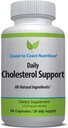 Cholesterol Support Supplement - Support Cardiovascular & Artery Performance, Target Bad LDL Levels & Plaque Calcium Buld-Up - Promote Circulation & Blood Flow - 60 Capsules