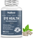 NuBest AREDS 2 Eye Vitamins with Beta Carotene Carrot Powder, 20mg Lutein, 4mg Zeaxanthin, Bilberry, Grape Seed, BioPerine, B-Complex, Multivitamin for Eye Health | 1 Month Supply