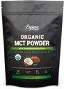 Organic MCT Powder - USDA Certified, with Prebiotic Acacia Fiber; Keto Friendly, Vegan, Gluten Free; 8oz