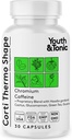 Youth & Tonic Thermogenic Supplement 30 Capsules as Advanced Diet Support for Energy Metabolism Focus for Men and Women with Caffeine Chromium Glucomannan Guarana Hoodia Gordonii