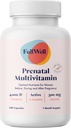 FullWell Prenatal Vitamins Lemon | choline, folate, vitamin D for fetal growth, brain development | 26 Vital Nutrients | Dietitian-formulated, OBGYN recommended, non-GMO, 3rd Party tested, 30 Servings