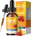 Berberine Supplement Liquid Drops- Berberine 1500mg with Ceylon Cinnamon, Bitter Melon, Banaba Leaf, Turmeric for Immune, Digestion System, Heart Support, Natural Pineapple Flavor, 2 Fl Oz