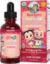 MaryRuth Organics CoComelon Toddler Kids Multivitamin with Iron | Immune Support | Toddler Vitamins | USDA Organic | Sugar Free | Multivitamin Liquid Drops for Kids Ages 1-3 | Vegan | 1 Fl Oz